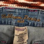 Y2K 2000s Micro Mini Baddie Low Rise Denim Jean Skirt Bubblegum USA Colorful Embellished Bedazzled Stitching #Fairy #grunge gothic whimsygoth #cyber #punk #biker Size 3/4 Photo 2