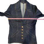 Betsey Johnson  dark denim blazer 4 Dark Academia Jacket fall layering Photo 8