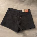 Levi's  Black High Waisted Mom Shorts Size 32 Photo 8
