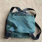Prada  nylon backpack y2k 2000s in green with leather trim and silver-tone small Photo 5