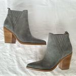 Marc Fisher Grey Ankle Boots Booties Suede Heeled Gadri Leather Sz 10 M New Photo 8
