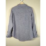 Jones New York  Womens Linen Striped Long Sleeve Collared Button Up Shirt Size M Photo 2