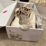 ALDO  Cream Lace-Up Ballet Flats Photo 7