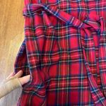 Simply Southern  Dress Tunic M/L Red and Blue Plaid Button Down Shirt Dress Photo 4