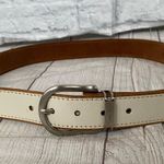Calvin Klein Jeans women XL genuine leather white belt Photo 2