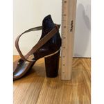 ANA A New Approach Shoes Womens Size 8 Brown Block Heel Sandals Strappy Dress Photo 6