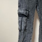 Women's Black Cargo Jeans Photo 2
