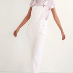 Madewell Straight Leg Overalls in Tile White Photo 0