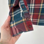 The North Face Womens Plaid Flannel Shirt Long Sleeve Button Up Cotton Size M Photo 7