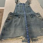 Abercrombie & Fitch  Overall Skirt Light Wash Denim Mini Dress Women’s Size S Photo 7