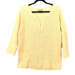 Avenue ‎ Henley Sweater Yellow  22 Photo 0