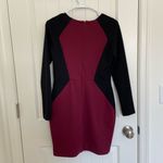 Banana Republic women’s maroon black bodycon long sleeve dress fitted 6 petite Photo 7