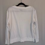 Who What Wear Size XL White Sweater/dressy Sweatshirt with Button Detail Photo 1