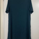 Eileen Fisher  GREEN BOAT NECK SHORT SLEEVE TUNIC TSHIRT SIZE US SMALL Photo 0