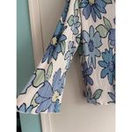 Peppermayo  Floral‎ Pleated Shirt Button Front Long Sleeve Women's Top Photo 2