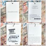 Zimmermann  Halliday Floral Lace Trim Balloon Sleeve Cotton Shirt 8 US NWT Photo 12