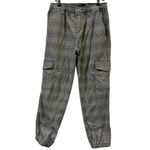 Sanctuary  Houndstooth Gray Plaid Cargo Joggers Elastic Waist and Hem Womens XS Photo 1