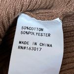 Princess Polly  Brown Ribbed Knit Short Sleeve Henley Mini Bodycon Dress Size 4 Photo 3