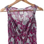 Disney  Parks Pink Purple Paisley Hidden Mickey Minnie Mouse Jersey Dress Size S Photo 9