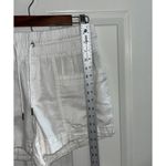 Athleta  Cabo Linen Shorts Size 6 White Vacation Beachy Boho Outdoors Comfy Photo 6