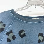 easel  Blue Animal Print Sweatshirt Women’s Small Photo 1