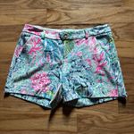 Lilly Pulitzer  Callahan Shorts Sink or‎ Swim Preppy Resort Casual Blue Pink 2 Photo 1