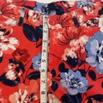 GAP Factory Slim City Cropped Floral Pants Zipper Button Closure EUC Sz 4R Pink Photo 11