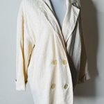 ZARA  Beige Crinkled Oversized Blazer Photo 2
