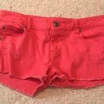 Blue Asphalt Hot Pink Jean Shorts Photo 0