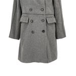 ZARA Double Breasted Wool Blend High Collar Pea Coat Small Photo 55