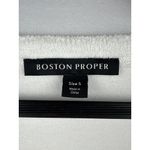 Boston Proper Womens White Terry Cloth Short Sleeve Dress Size S Photo 2