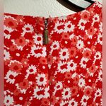 Michael Kors  Floral Bell Sleeve Dress. Red Pink White 3/4 Sleeve (322) Photo 3