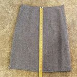 Villager || Black/white tweed lined pencil skirt with side zipper Photo 7