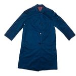 London Fog Blue Trench Coat Elegant Tailored Style Photo 3