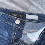 Aeropostale dark wash distressed jean shorts size 2 Photo 3