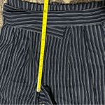 J.Crew  Point Sur Women’s Size 6 Navy Blue White Striped Linen Paperbag Pants Photo 8