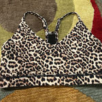 Zyia  Active Brilliant Sports Bra Mesh Leopard Print Animal Print Women’s Medium Photo 0