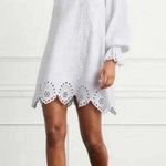 Hill House Mila One Shoulder Mini Dress White Linen Size Medium Photo 2