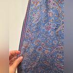 J.Jill  Border Print Maxi Dress Floral Blue Cottage Boho Paisley Size XL NWT Photo 5