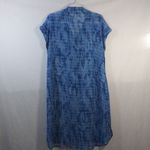H by Halston  Button Front Duster Cardigan Dress Catalina Blue Vacation Size SP Photo 8