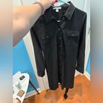 1901  Black Shirt Dress – Cinched Waist – Size XS Photo 8