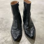 Raphael de la Forre Vintage Black Leather Western Dress Boots Size 8M Spain Photo 2