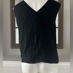 Theory  Asymmetric Classic Silk Georgette Black Top, Size S New w/Tag Retail $275 Photo 6