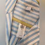 Old Navy NWT Size M Blue White Stripe Long Sleeve Button Front Pajama Top Photo 7