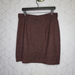 Burgundy Saks Fifth Ave Black Label Tweed Skirt Sz 14 Red Photo 3