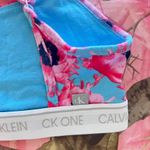 Calvin Klein cotton pink & blue flower bralette Photo 4