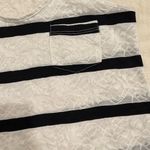 Mary Jane Black and White Lace Tank Top Photo 4