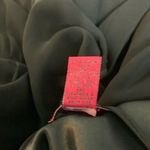 Akualani Black Sleeveless Ruffle Top Lace Up Back Knee Length Dainty Dress Small Photo 7