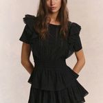 Love Shack Fancy  Natasha Heritage Mini Dress black size XS Photo 0