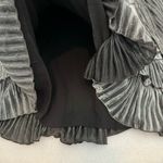 Claudie Pierlot Short Silver Pleated Dress Size 8 Photo 5